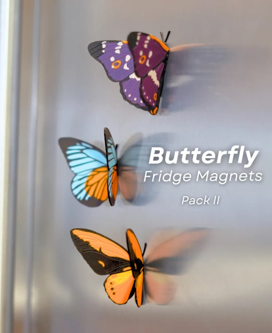 Butterfly Magnets - Pack of 3 (v2)