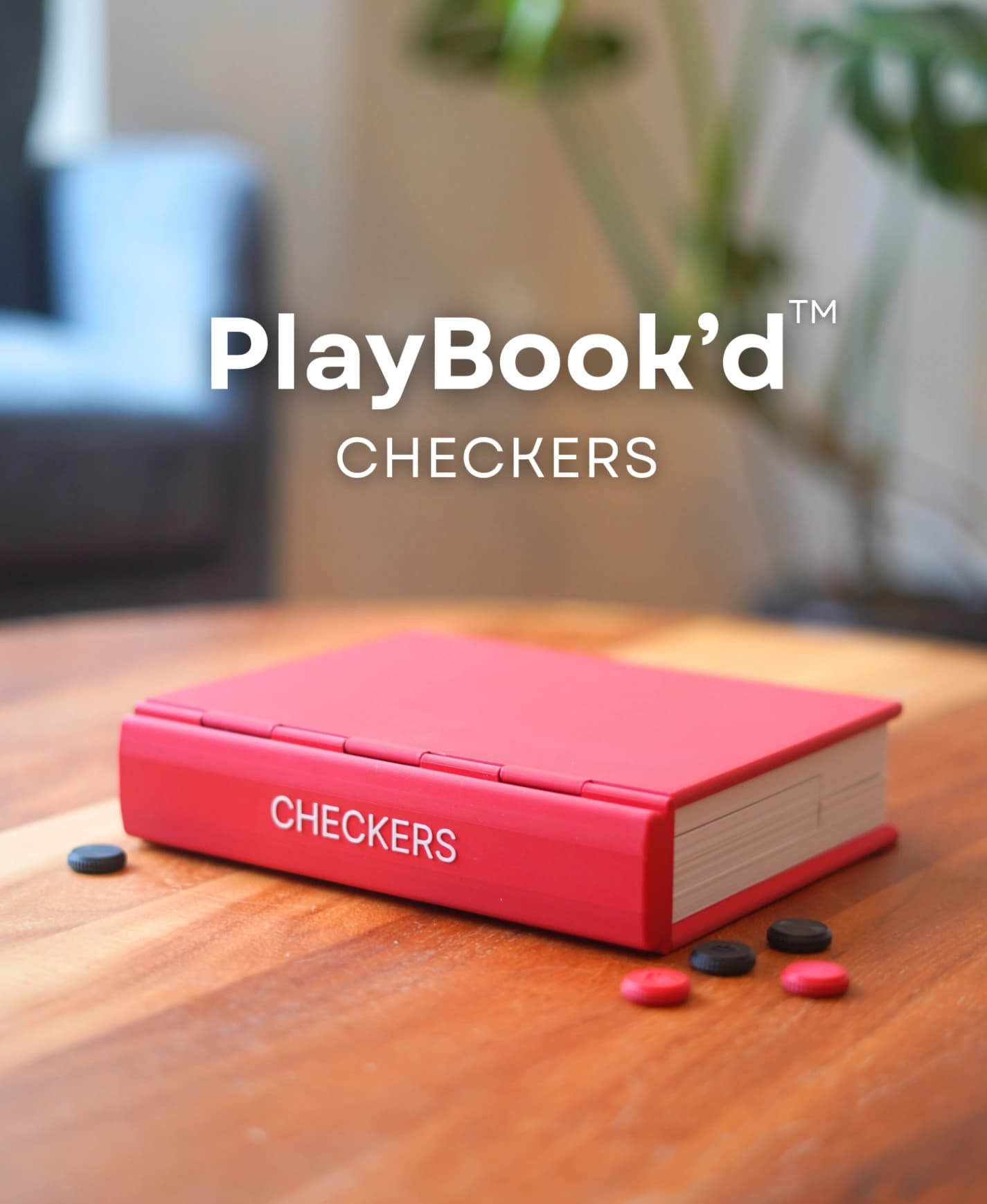 Checkers in a Book - PlayBook'D