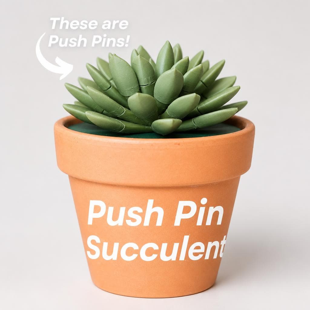 Push Pin Succulent