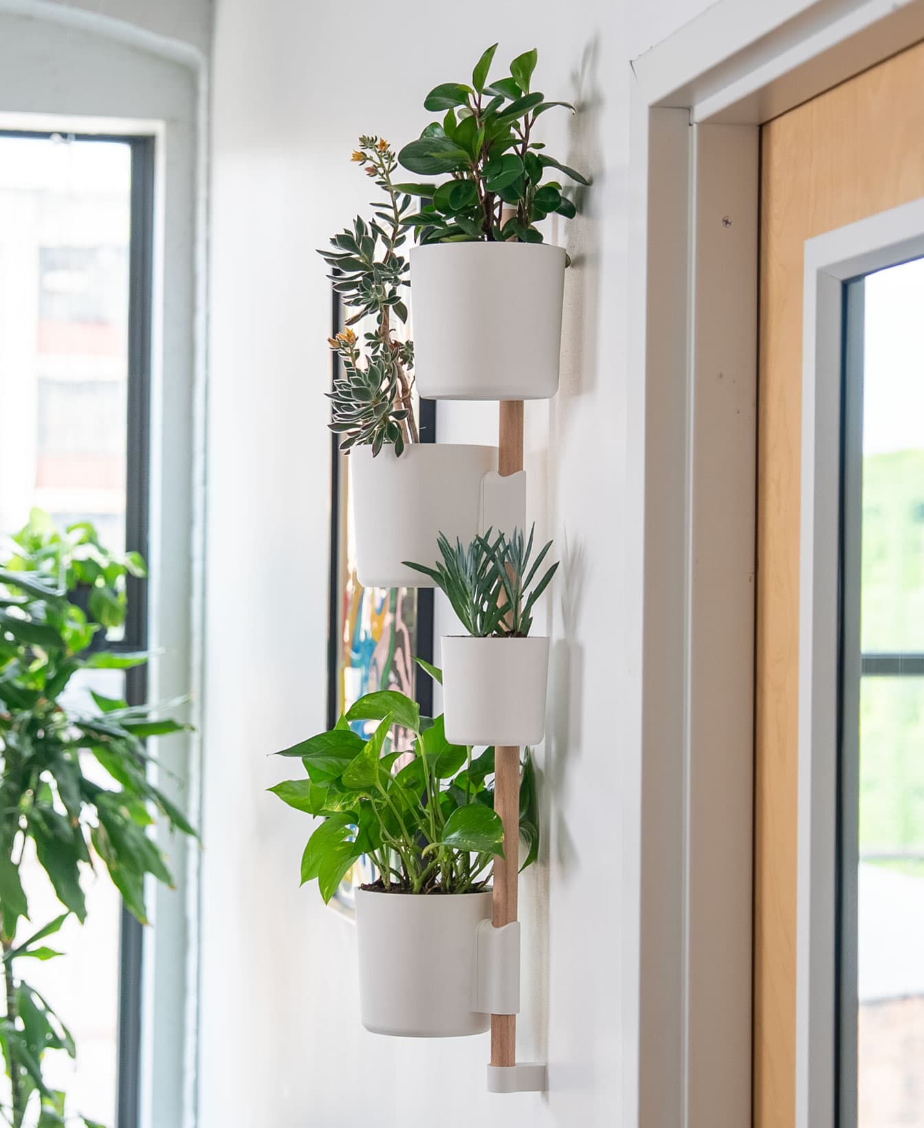 Wall rail — arrangement and attachment detail