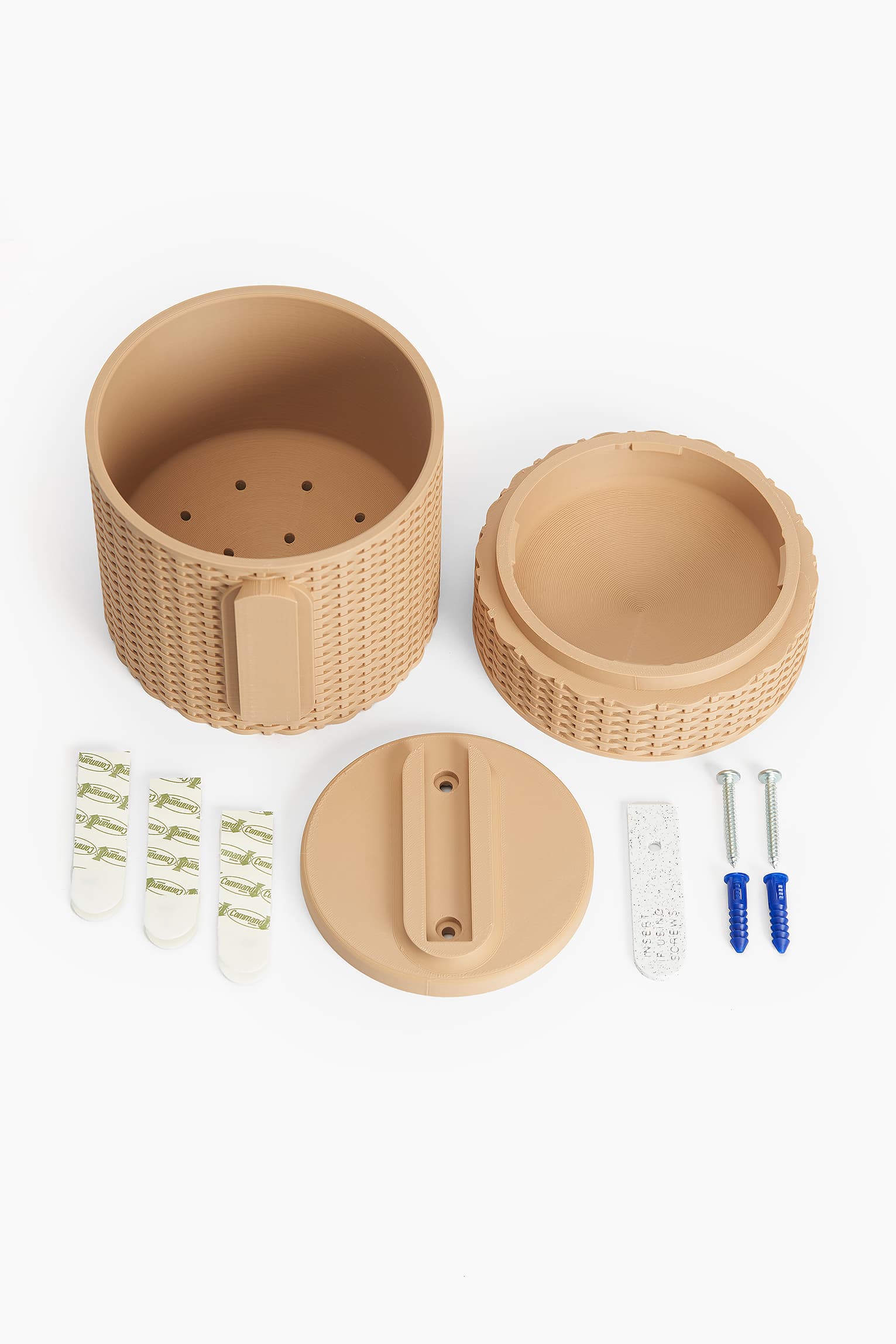 Basketweave Planter — Large Table Top